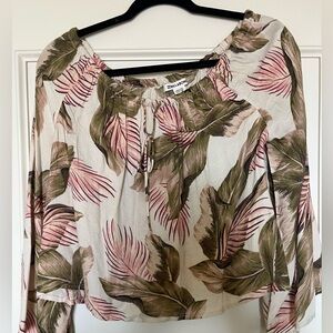 Billabong floral off the shoulder blouse